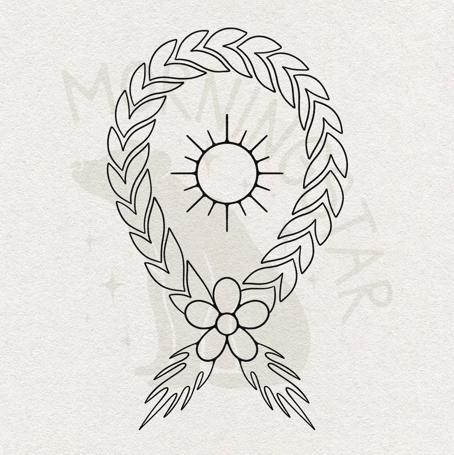 Tattoo Ticket - Sweetgrass Braid