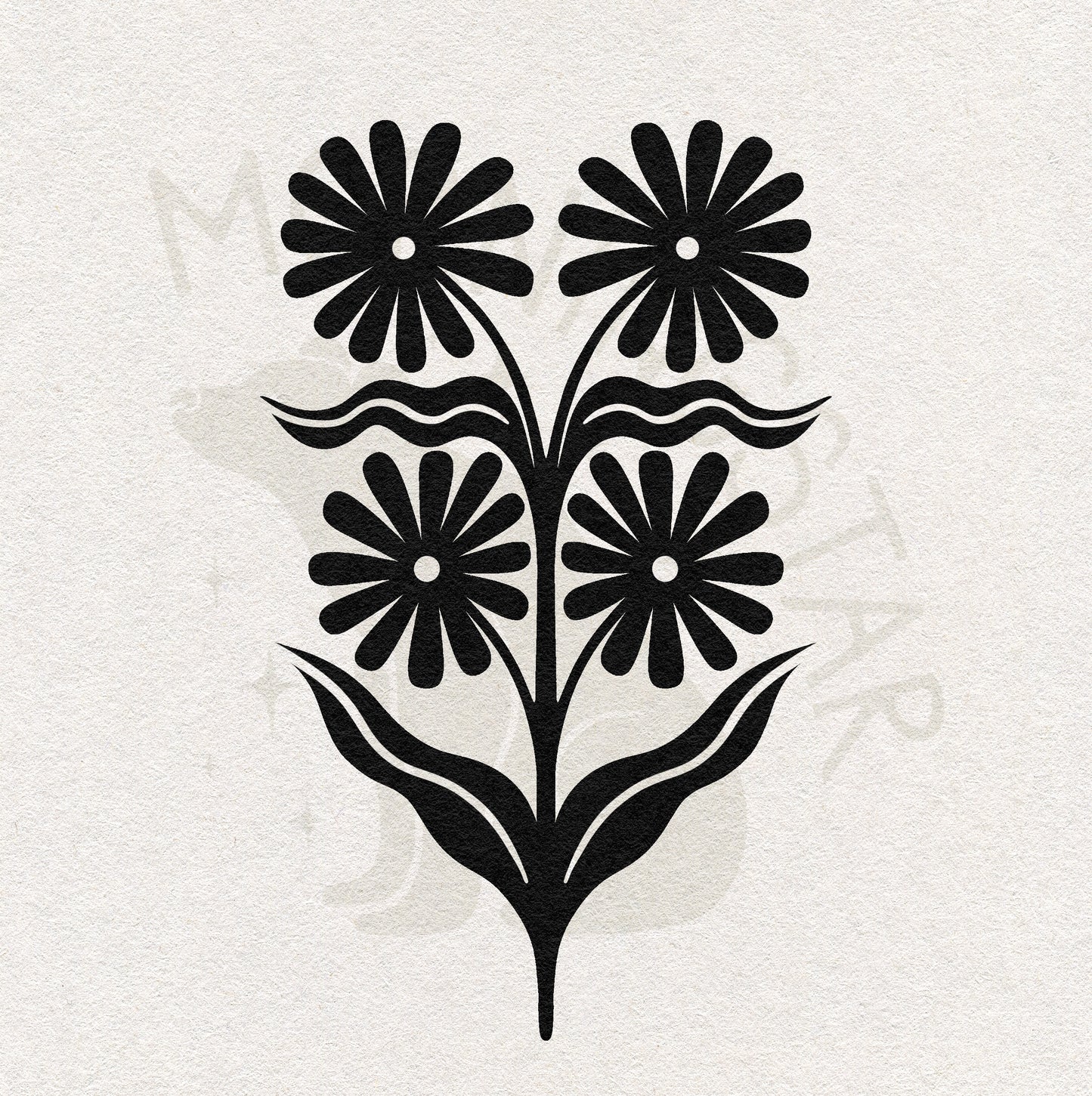 Tattoo Ticket - Dark Flower