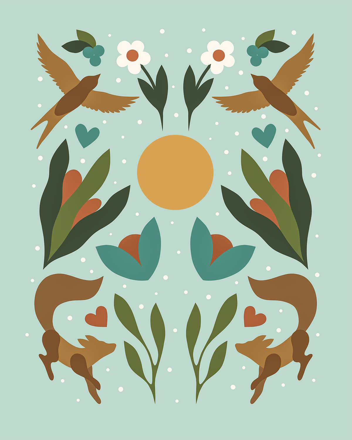 "Connections - Aqua" Open Edition Print