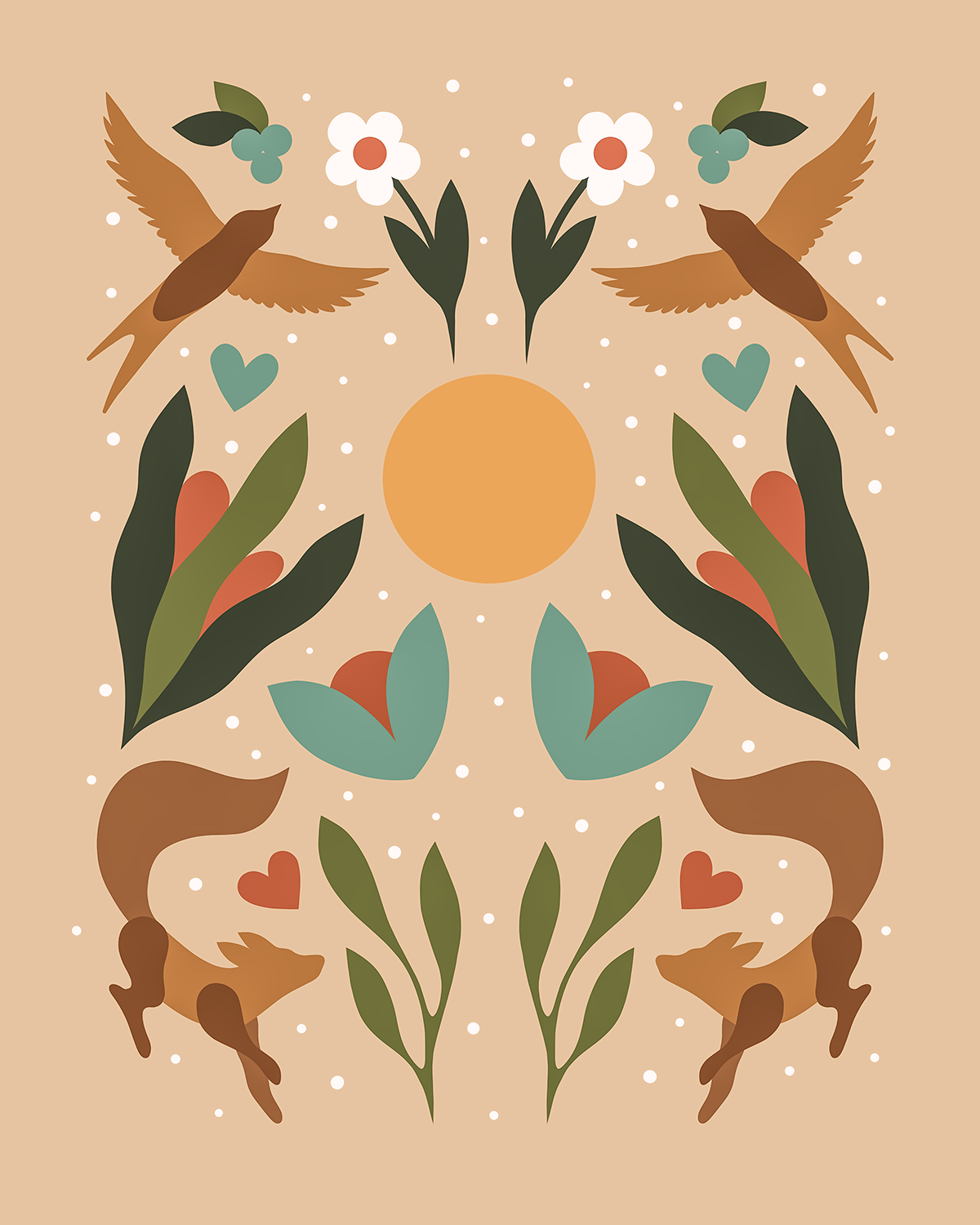 "Connections - Peach" Open Edition Print