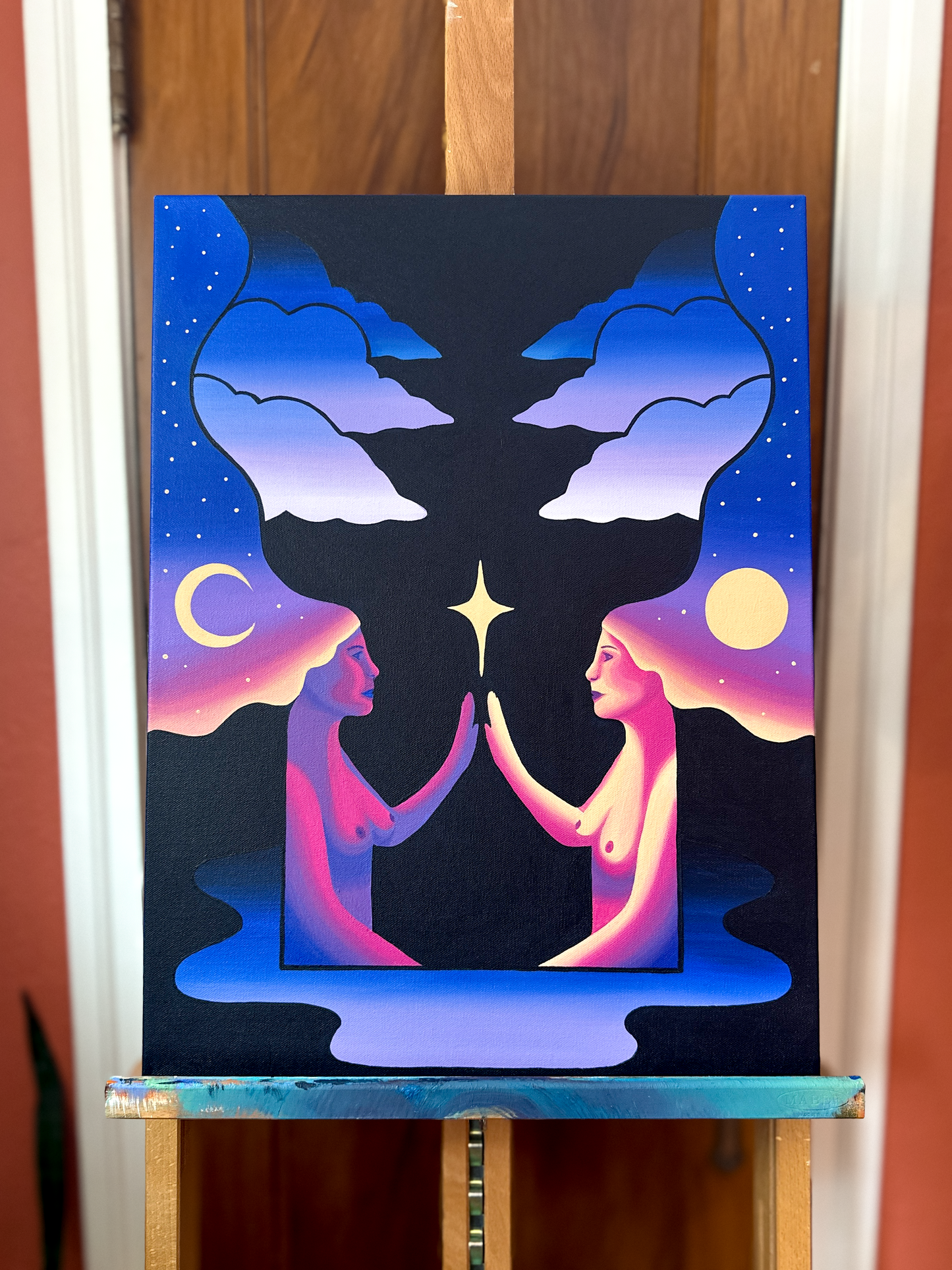 "Meeting Myself for a Brief Time" (2026) Painting