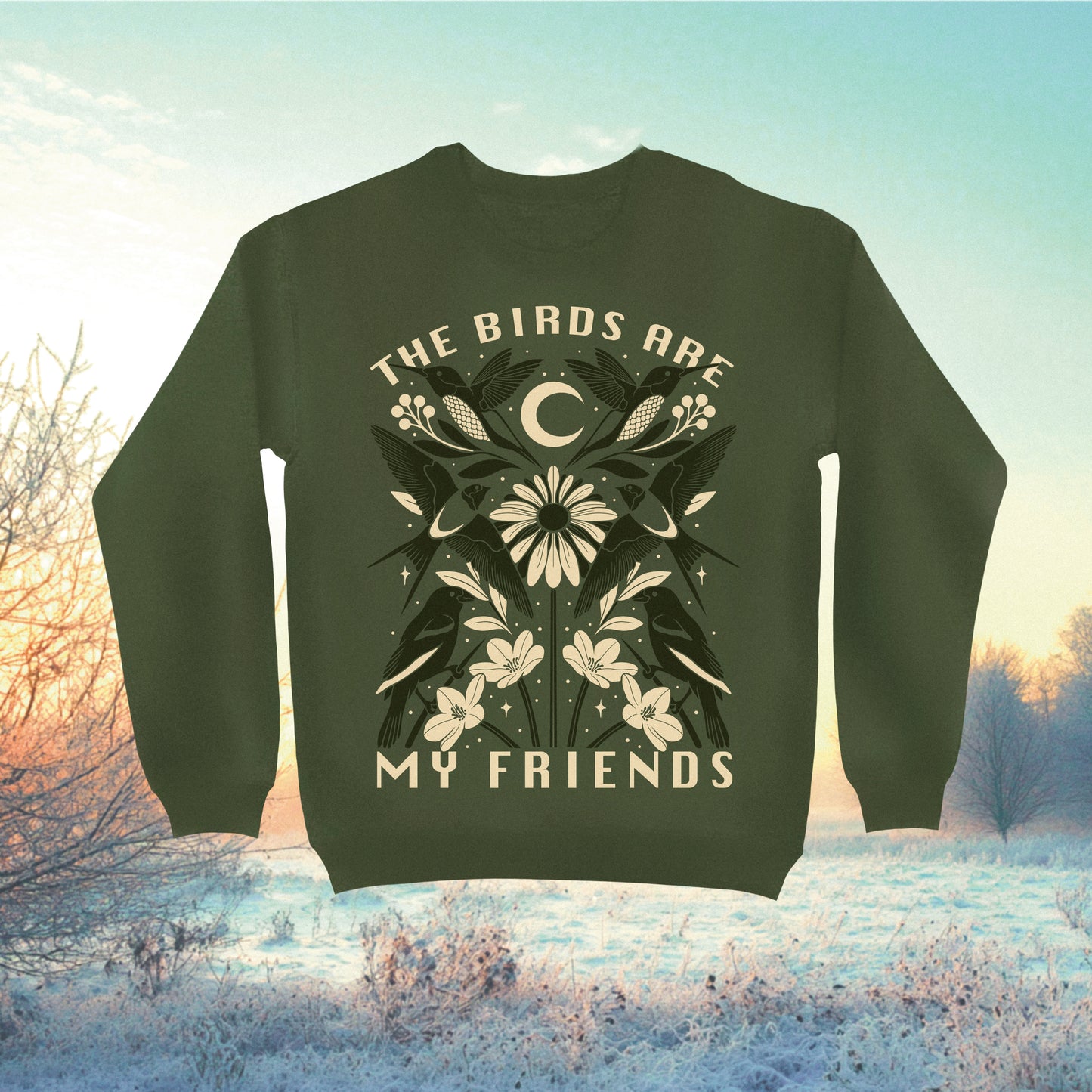 "The Birds Are My Friends" Sweater