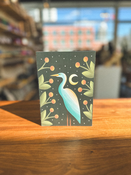 "Heron" 5x7 Blank Card