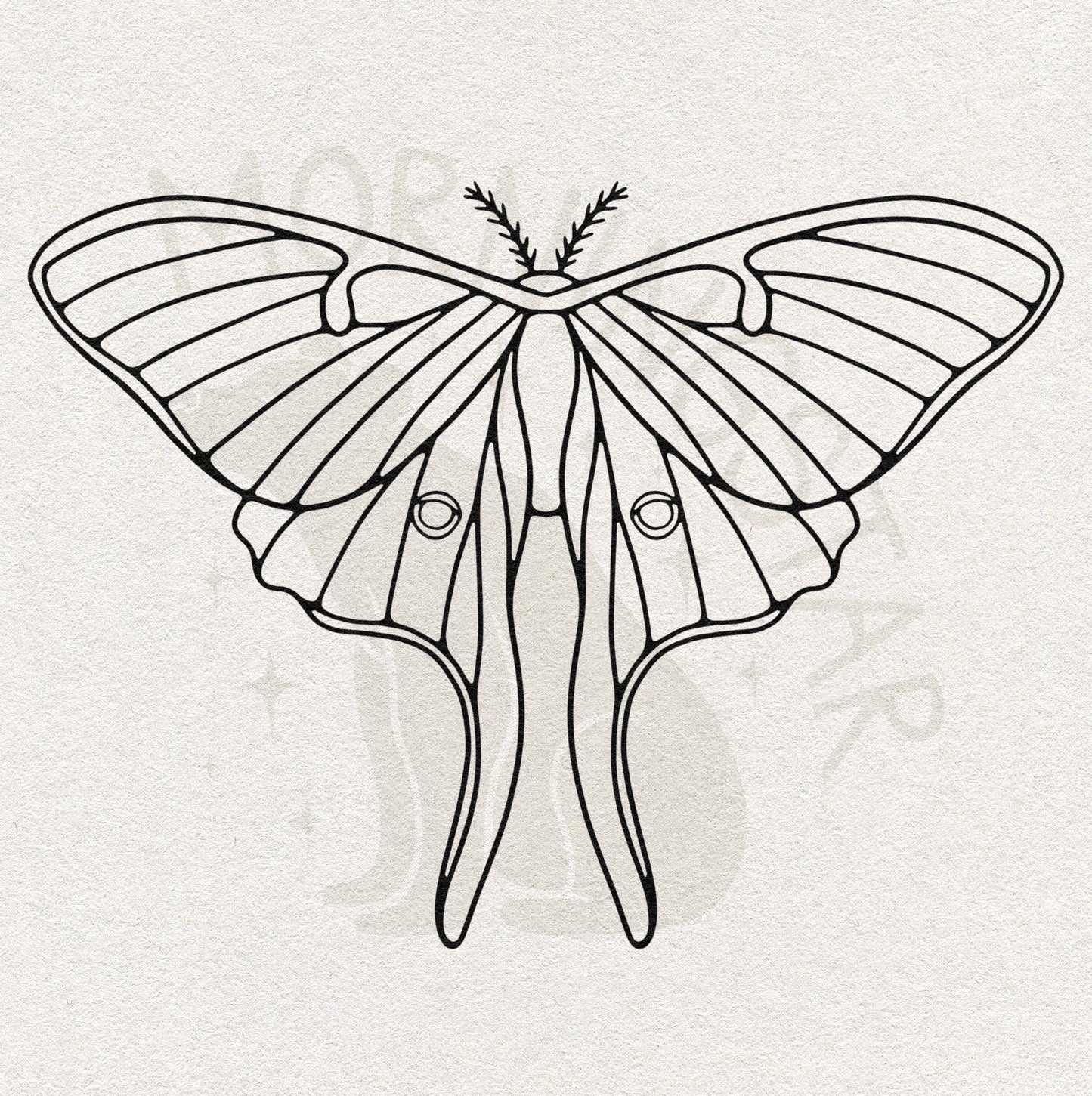 Tattoo Ticket - Luna Moth