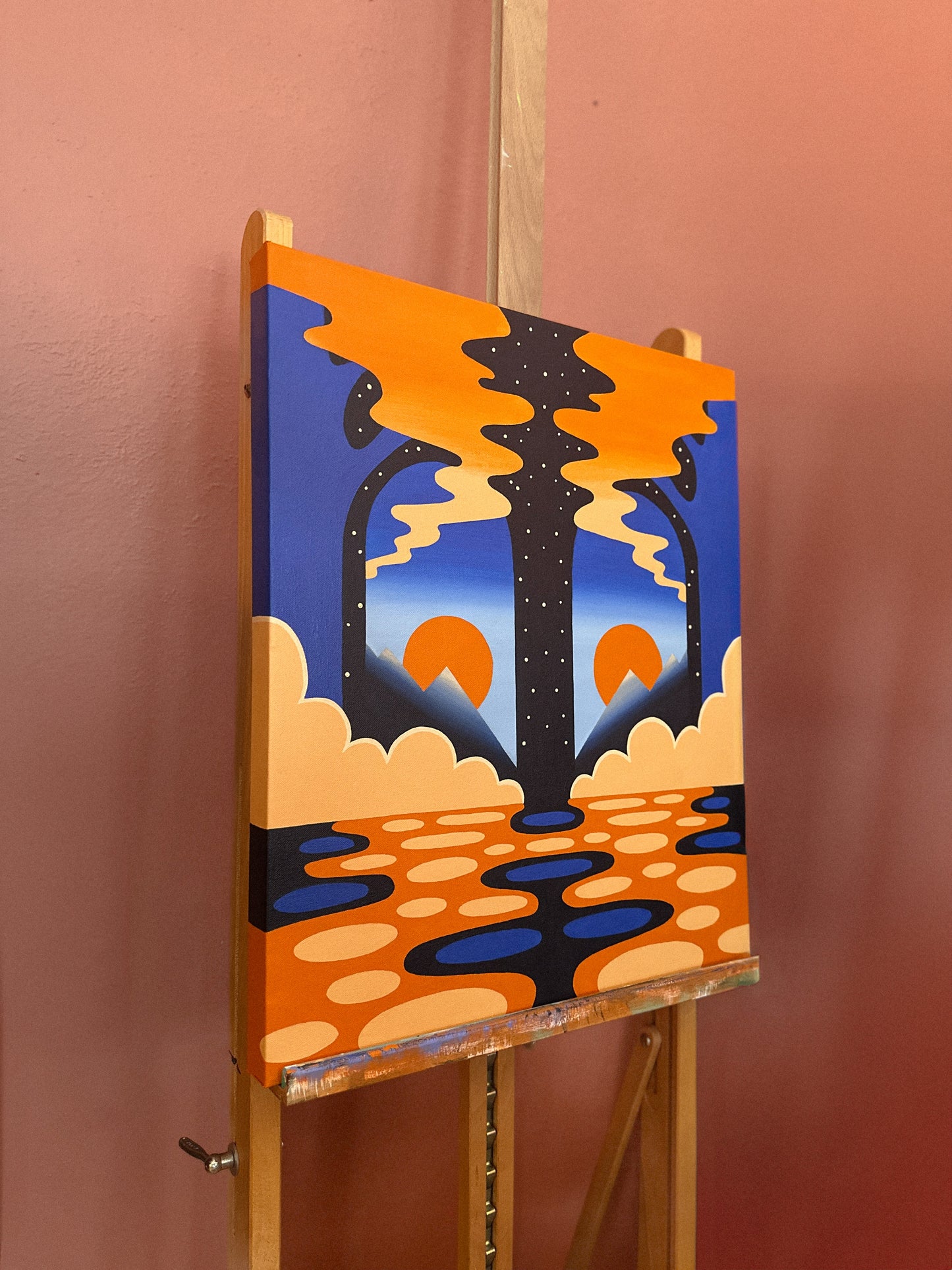 "As the Smoke Clears" (2026) Painting