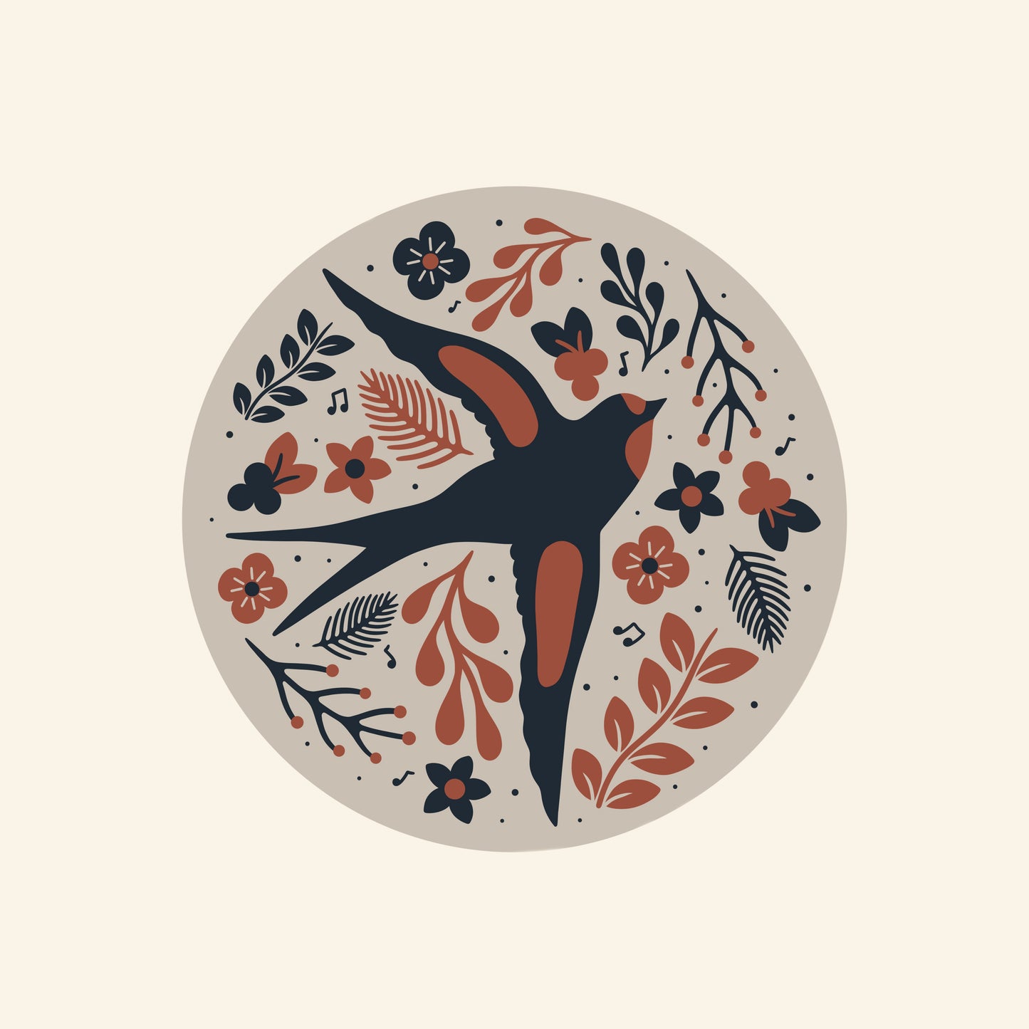 "Swallow" Sticker