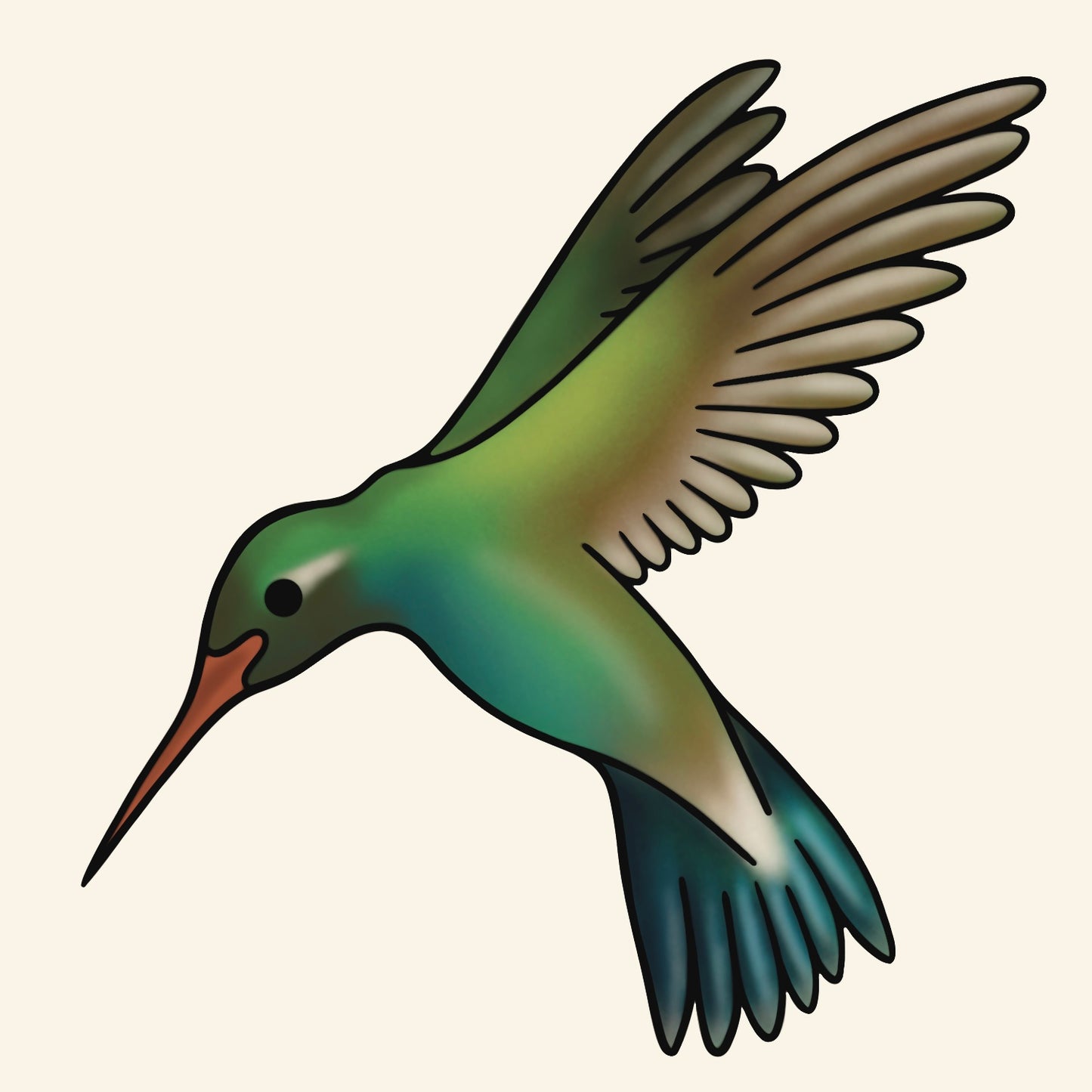 "Hummingbird" Sticker