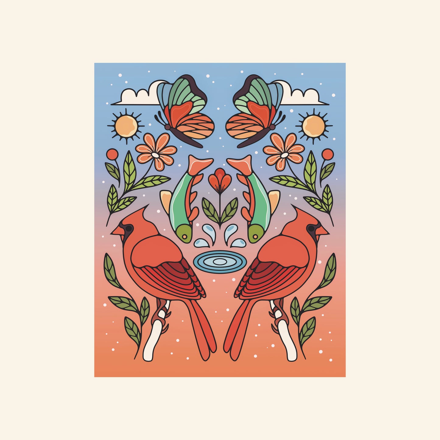 "Saturated Summer" Sticker