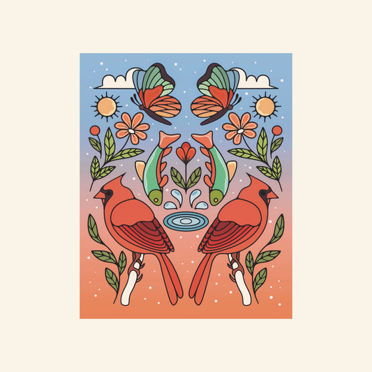 "Saturated Summer" Sticker