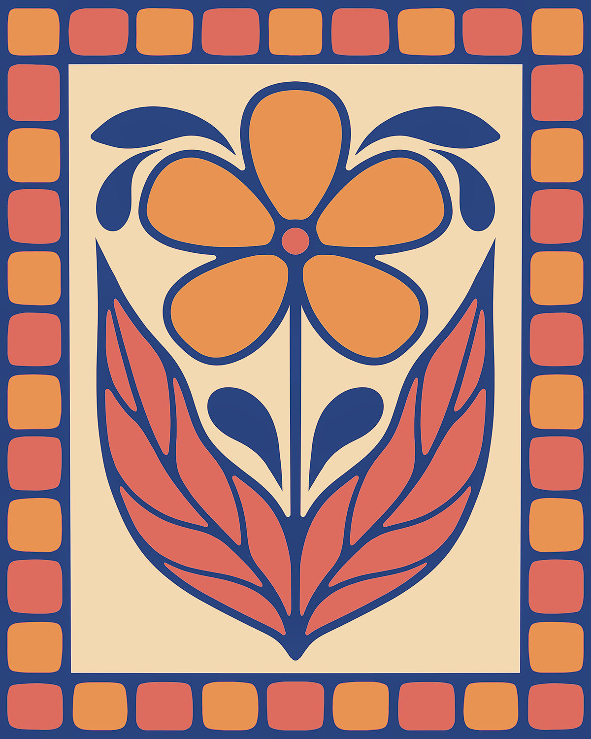 "Blossom - Cobalt" Open Edition Print