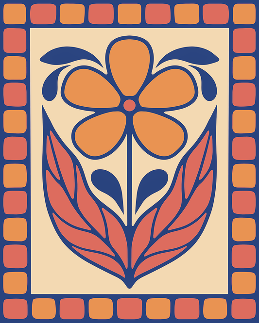 "Blossom - Cobalt" Open Edition Print