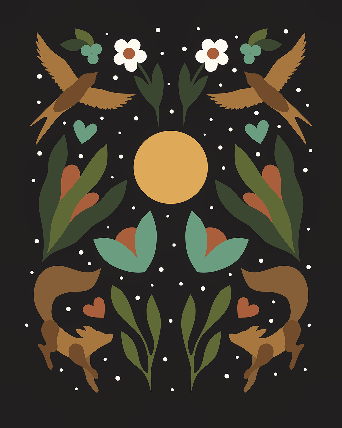 "Connections - Black" Open Edition Print