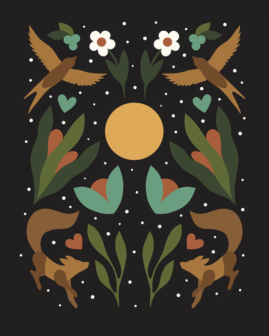 "Connections - Black" Open Edition Print