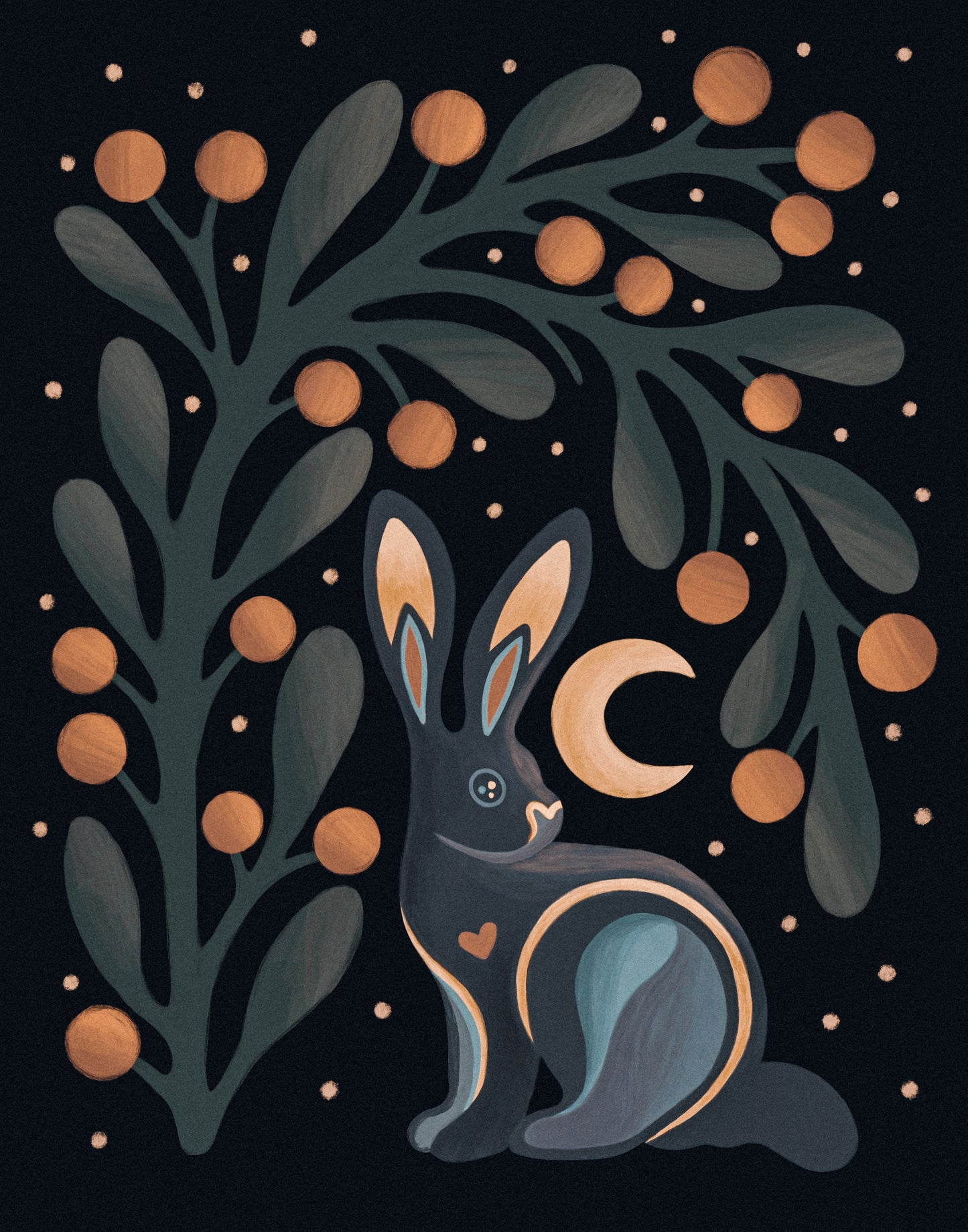 "Bunny (Dark Version)” Print